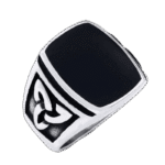 chevaliere triquetra en acier inoxydable symbole celtique unique 54 4 mm argent 220 1