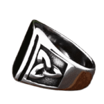 chevaliere triquetra en acier inoxydable symbole celtique unique roas200 321 1