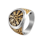 chevaliere vegvisir en acier inoxydable la puissance viking roas200 314 1