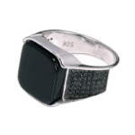magnifique bague argent massif avec onyx rouge 54 4 mm roas300 524 1