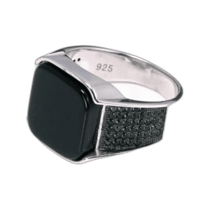 magnifique bague argent massif avec onyx rouge 54 4 mm roas300 524 1