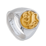 magnifique bague en argent entrelacee plaque or roas400 806 1